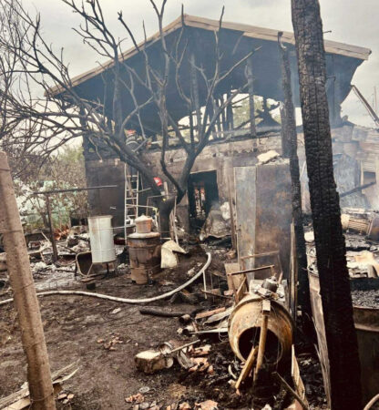 Incendiu devastator în Prundu: o casă distrusă de flăcări
