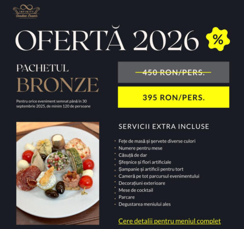 Descoperă oferta limitată de la Infinity Garden Events – Comana