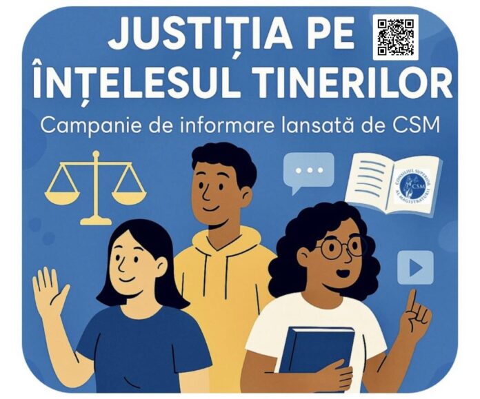 CSM inițiază o campanie online pentru educarea tinerilor în domeniul justiției