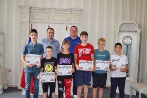 Primarul din Sighet onorează campionii naționali la baschet U12