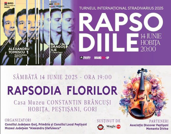 O seară culturală de neuitat la Hobița: Brâncuși și Enescu prind viață