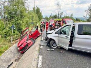 Accident rutier în Ocna Șugatag: șase persoane spitalizate după coliziune