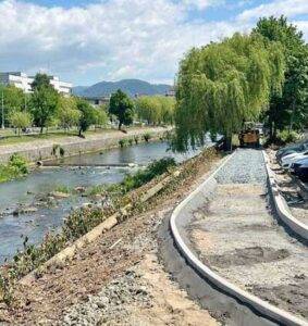 Proiectul pistei de biciclete din Baia Mare avansează conform planului