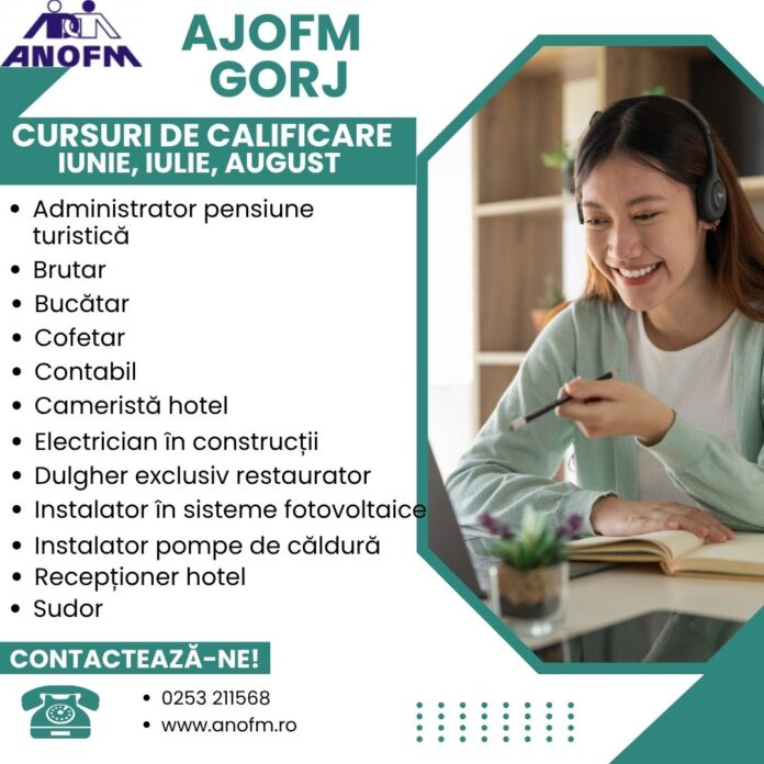 Oportunități de calificare profesională pentru șomerii din Gorj