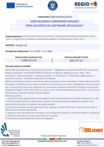 Transformarea digitală a companiei Edilmet prin software specializat