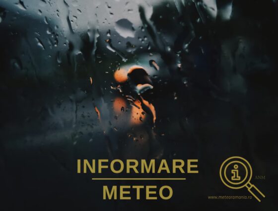 Județul Giurgiu – Informare meteorologică privind precipitațiile și vântul