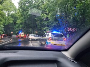 Accident recent pe Drumul Poienii din Brașov