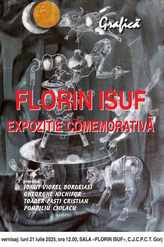 Vernisaj dedicat artistului Florin Isuf la Târgu Jiu