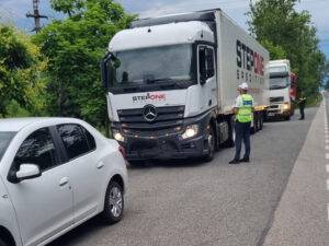 Acțiuni de control pentru transportul de mărfuri: sancțiuni record pe DN 1C