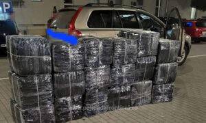 Captură impresionantă: aproape 305.000 de țigări de contrabandă găsite într-un SUV