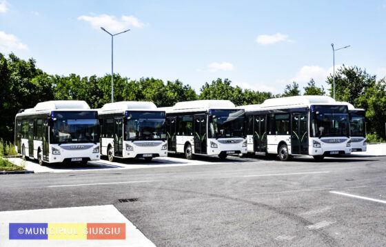 Giurgiu introduce autobuzele pe gaz comprimat începând cu 21 iulie