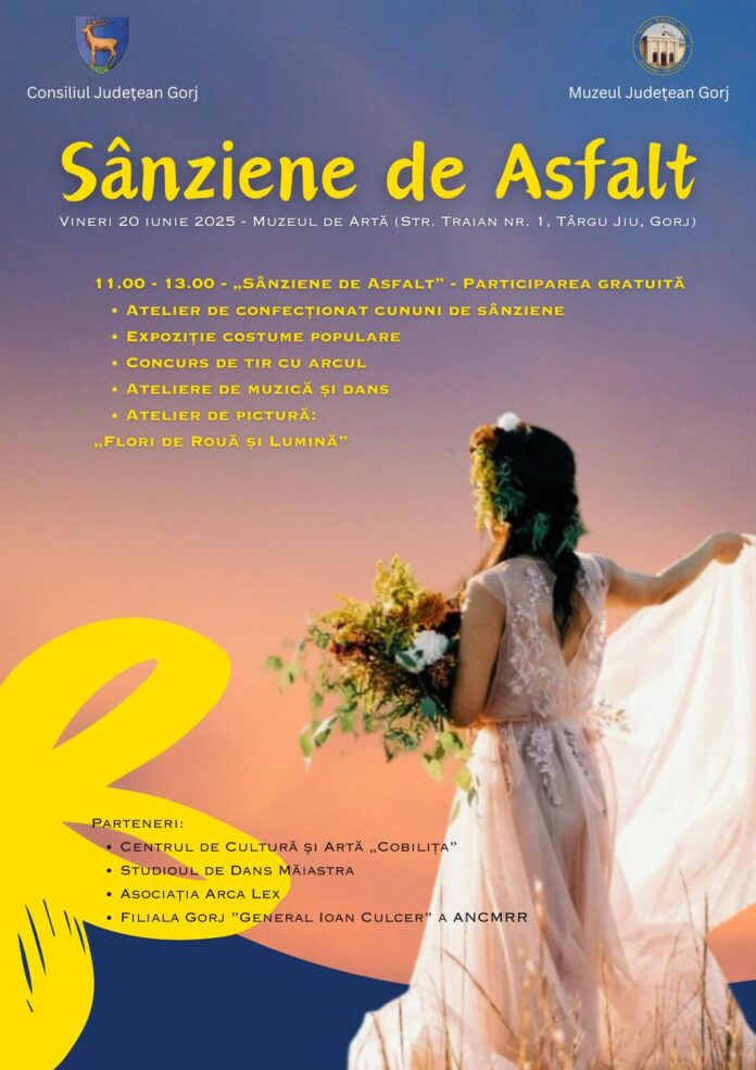 Descoperă tradițiile românești la Sânziene de Asfalt în Târgu Jiu