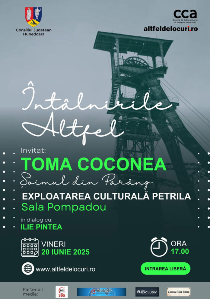 O seară inspirațională cu Toma Coconea la fosta mină din Valea Jiului