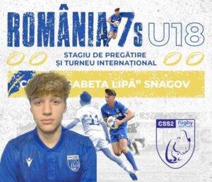 Ciprian Raul Pop, selecționat în naționala U18 de rugby 7s pentru un turneu internațional