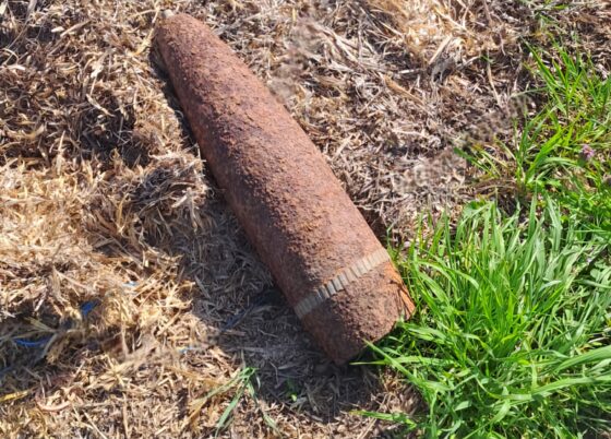 Două proiectile explozive descoperite pe un teren din comuna Băneasa