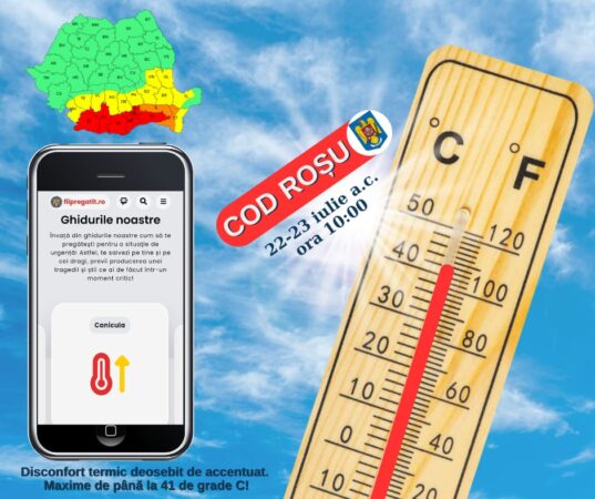 Atenție! Caniculă extremă în Giurgiu: avertizare cod roșu