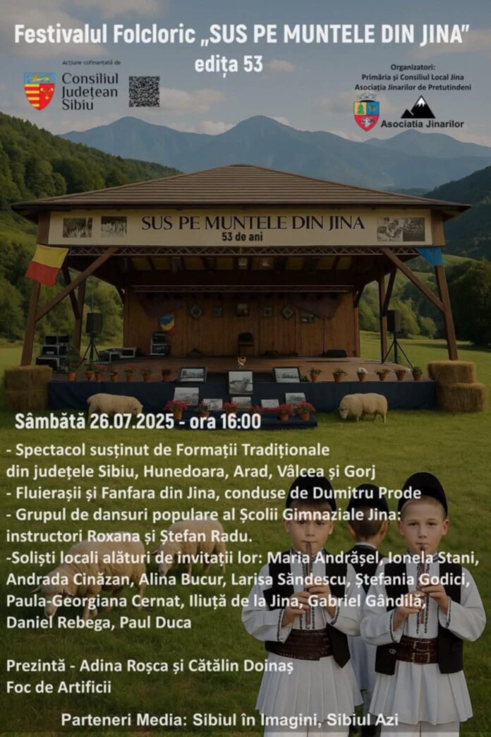 Festivalul folcloric din Jina aduce tradiția la viață