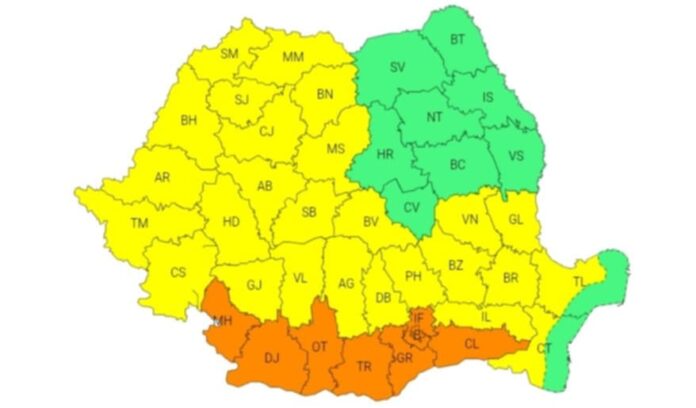 Avertizări de caniculă extinse: Gorjul rămâne sub cod galben