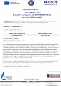 Proiect inovator lansat pentru dezvoltarea sustenabilă