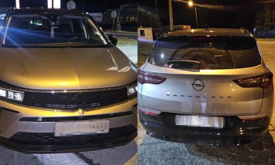 Autoturism cu numere de înmatriculare false, descoperit de polițiștii de frontieră giurgiuveni