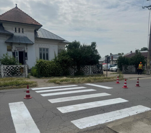 Refacerea marcajelor rutiere pe DJ 602 pentru o siguranță sporită în Giurgiu