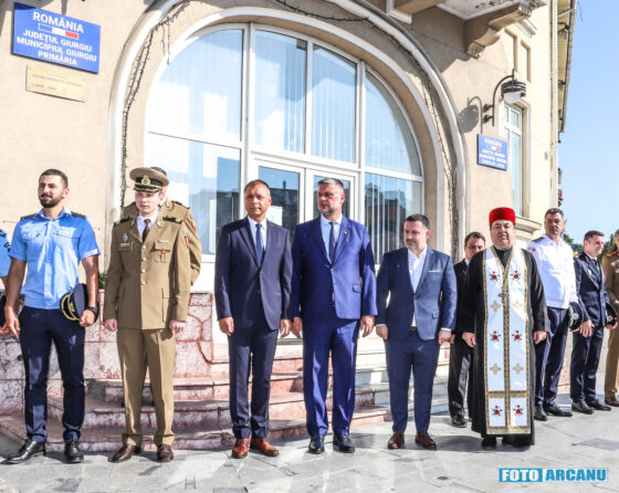 Ceremonie emoționantă de Ziua Drapelului Național în Giurgiu