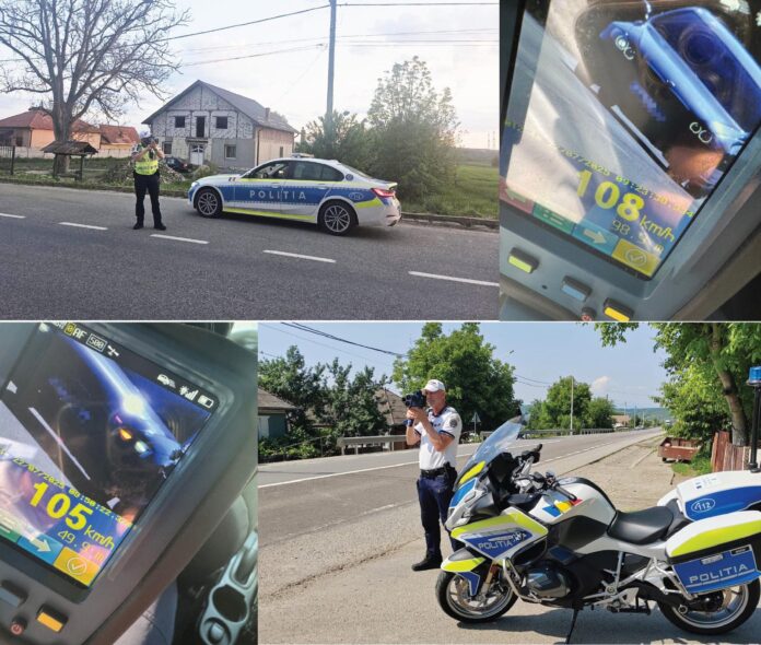 Acțiuni intense ale poliției rutiere în Gorj pentru combaterea vitezei excesive
