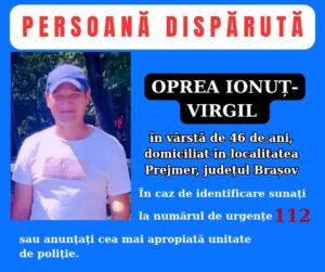 Alertă în Brașov: bărbat din Prejmer dispărut în circumstanțe neclare