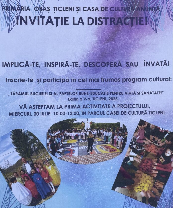 Tărâmul bucuriei și al faptelor bune revine în Țicleni cu noi activități