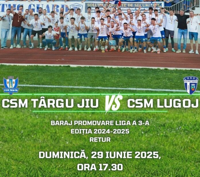 CSM Târgu Jiu se pregătește pentru meciul decisiv de promovare în Liga a III-a