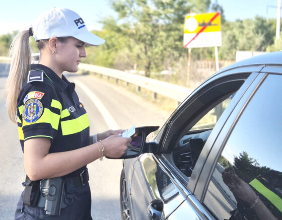 Poliția din Giurgiu reține 75 de permise de conducere într-o săptămână de acțiuni rutiere
