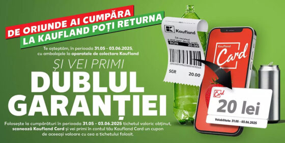 Kaufland reiterează valoarea garanției SGR prin Kaufland Card