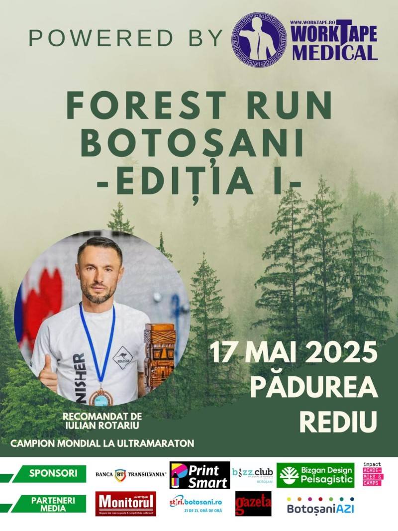 Înscrierile au început pentru Forest Run Botoșani!