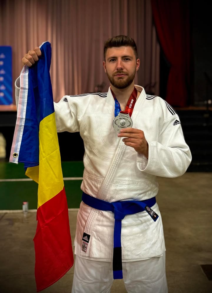 Agentul principal Alexandru Sfetcu, medaliat cu argint la World Police and Fire Games 2023: „Medalia e mai mult decât un trofeu. E simbolul muncii și al determinării”