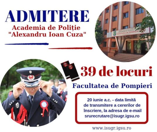 Încep înscrierile la facultatea de pompieri