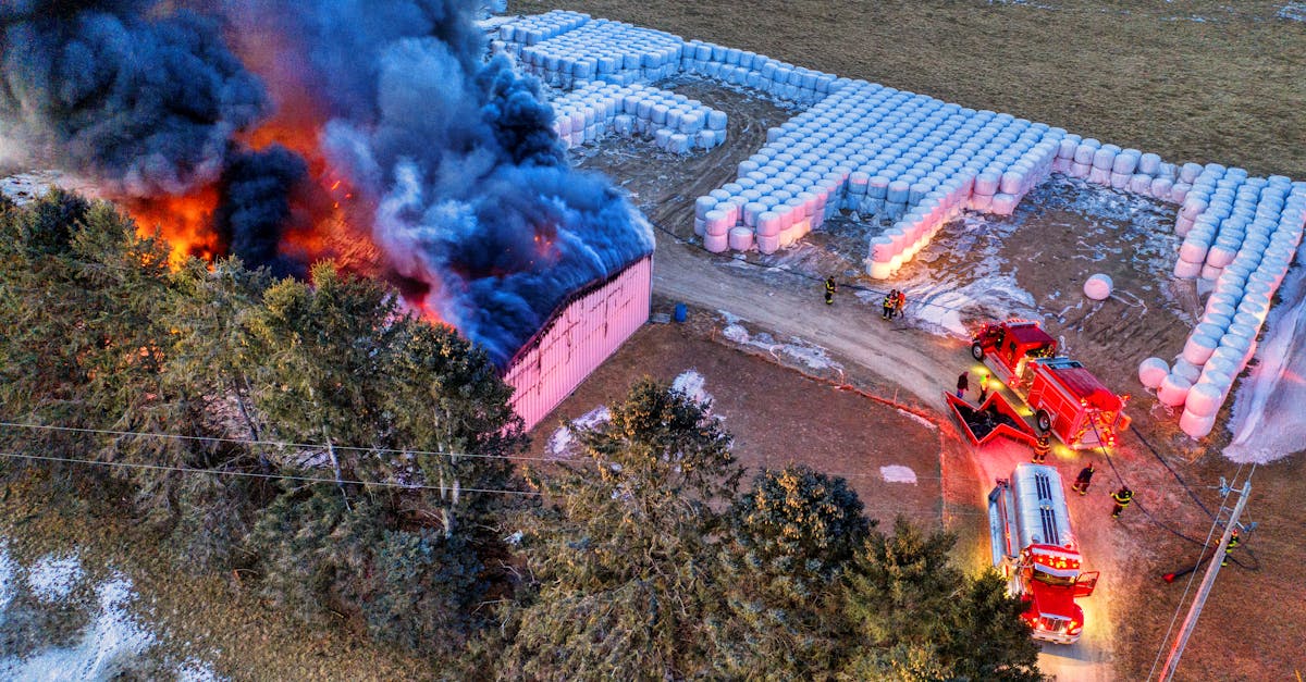 Incendiu major la Cluj: 6000 de baloți de fân distruși de flăcări