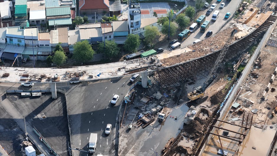 DN12A închis: pod avariat de o macara de mare tonaj