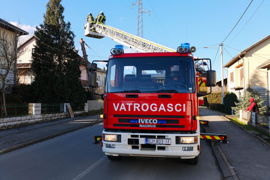 Incendiu spectaculos la un autocamion în Neamț: buldoexcavator evacuat în siguranță
