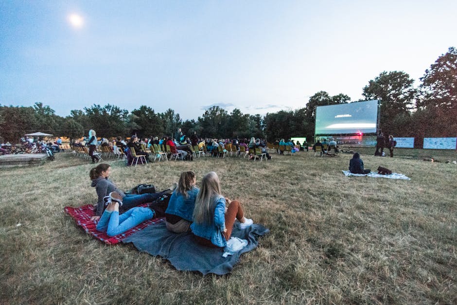 Cinematografie sub cerul liber: Proiecții gratuite în Parcul Central din Zalău