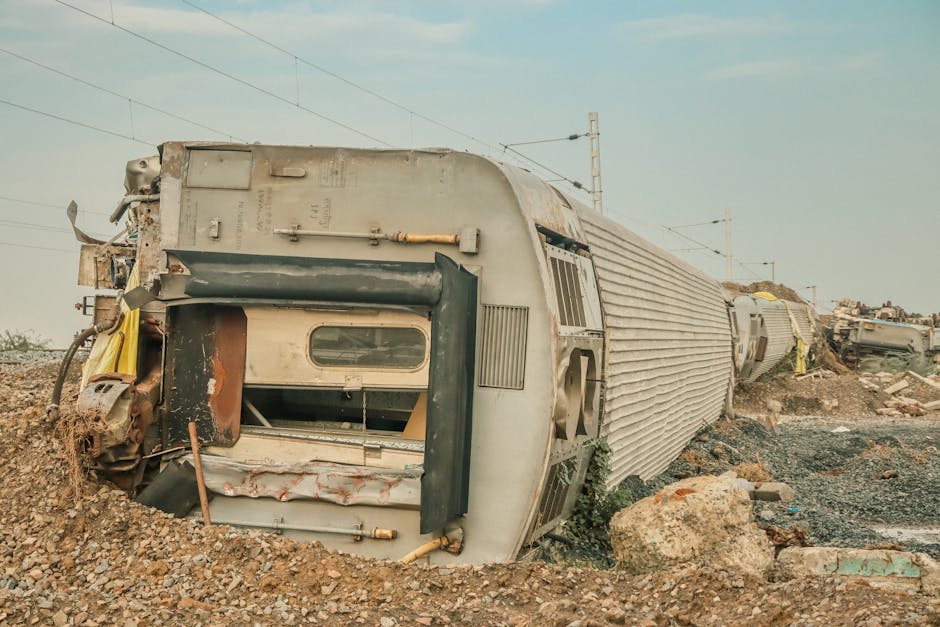 Accident feroviar grav la Zam: șofer neglijent, două persoane rănite
