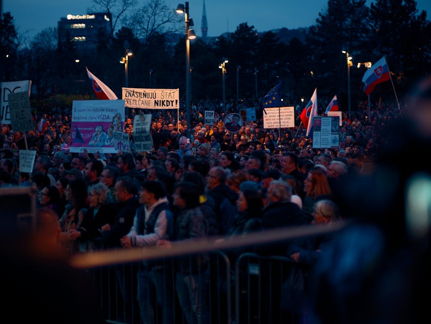 Protest masiv în Slovacia împotriva măsurilor guvernamentale controversate