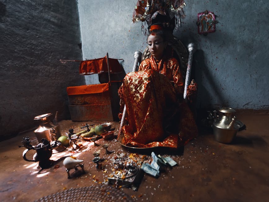 Nepal: O fetiță de 2 ani devine zeiță vie în cadrul unei tradiții milenare