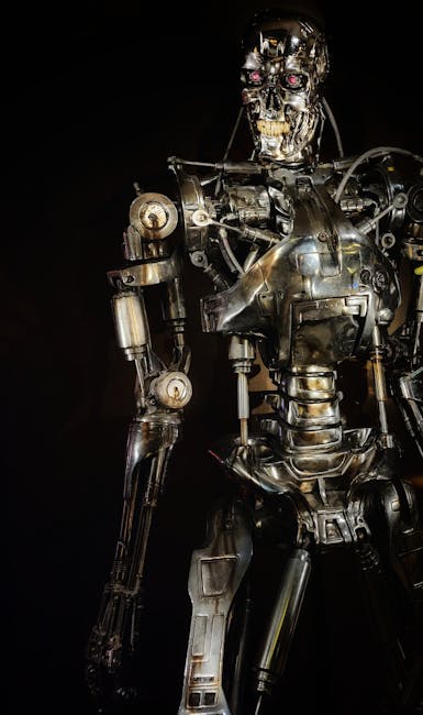 Imagini șocante cu roboți topiți în metal, inspirate de Terminator