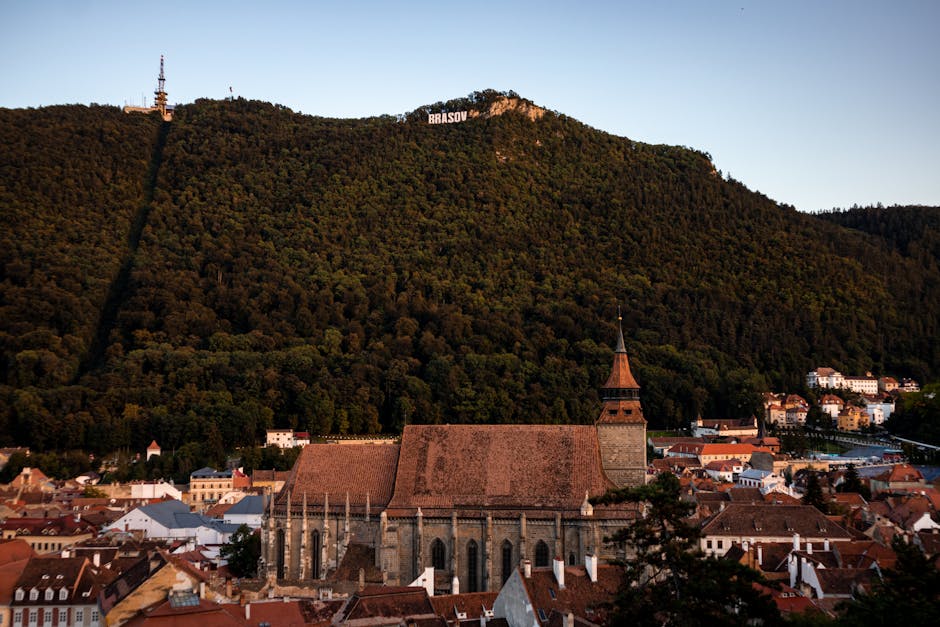 Brașovul strălucește în galben și albastru pentru Ucraina