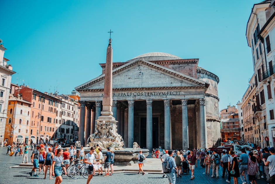 Tragedie în Roma: un turist de 70 de ani își pierde viața în urma unei căderi de la Panteon