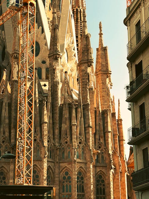 Sagrada Familia din Barcelona atinge noi înălțimi remarcabile