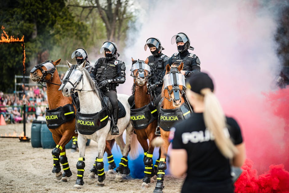 Câini polițiști uimesc elevii din Sibiu cu o demonstrație captivantă