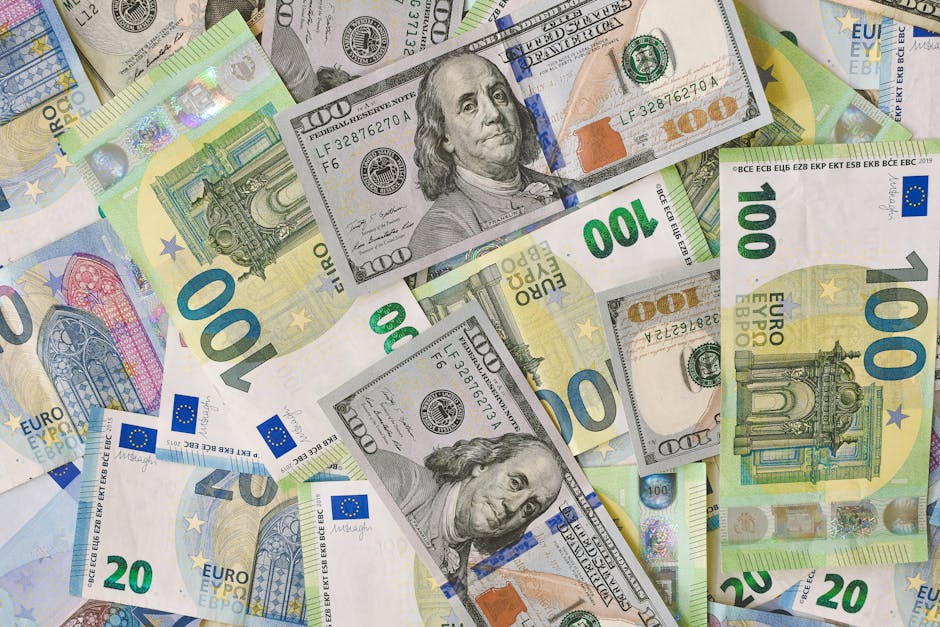 Declinul euro: cea mai slabă valoare față de dolar în 17 luni