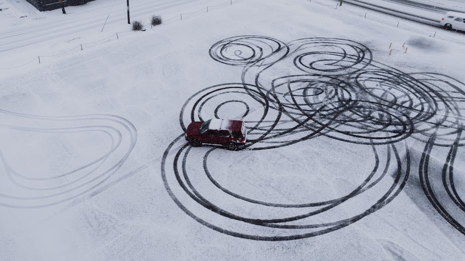 Imagini spectaculoase cu drifturi pe zăpadă în Constanța