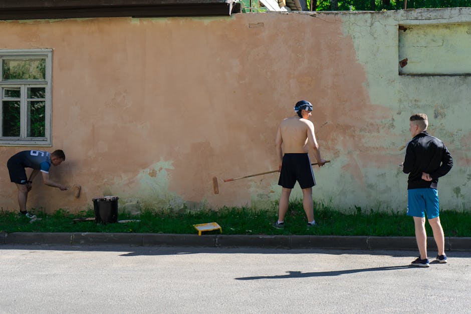 Tinerii din Casa de Tip Familial Bradului transformă spațiile cu muncă și dedicare